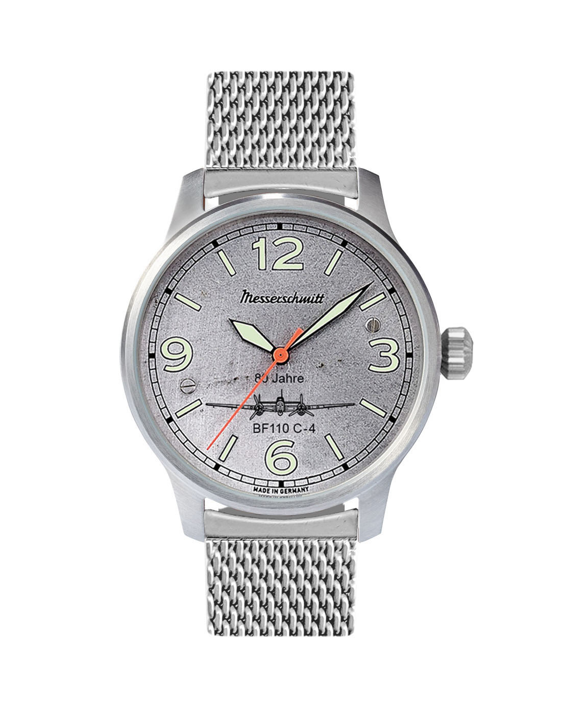 LIMITED: MESSERSCHMITT pilot's watch BF110 - anniversary model - Swiss automatic movement