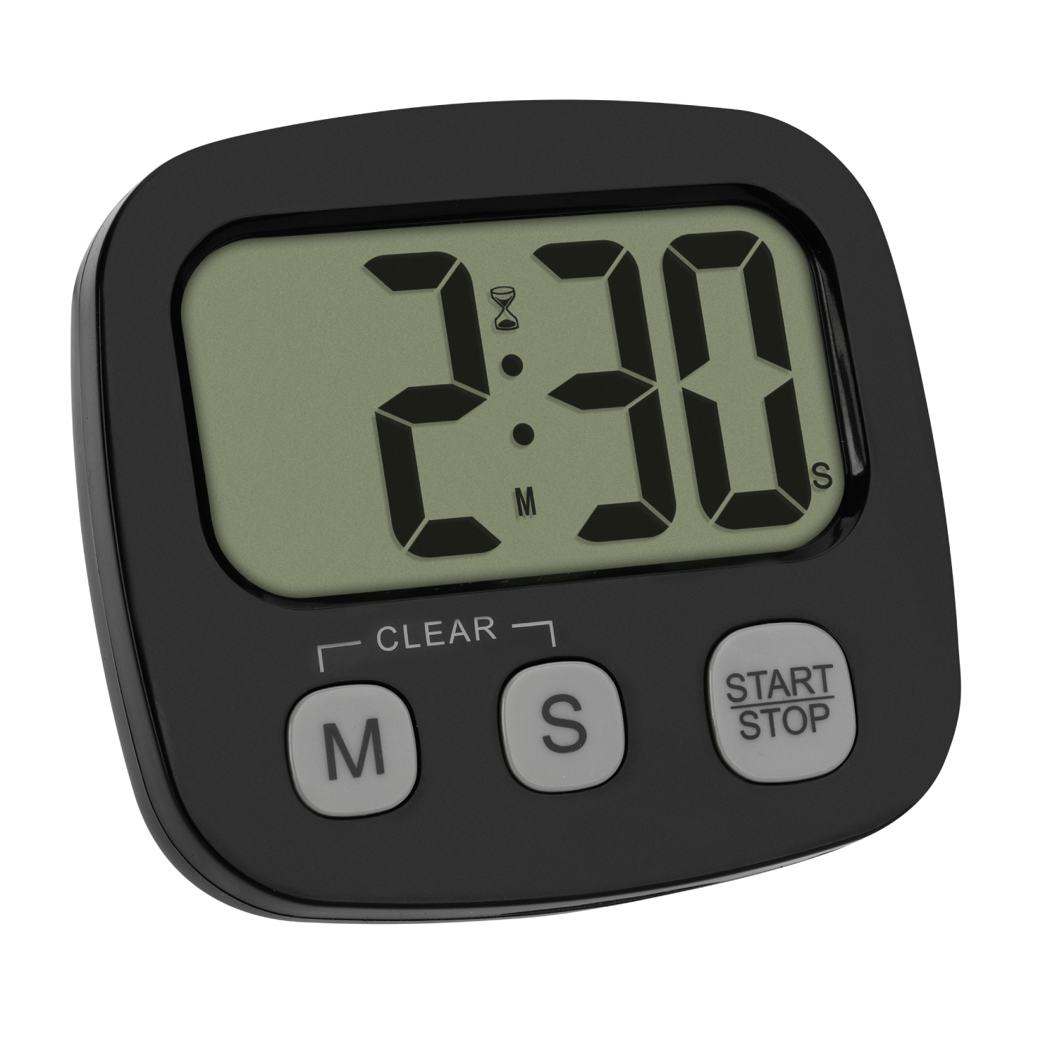 Digitaler Timer mit Stoppuhr und Uhrzeit