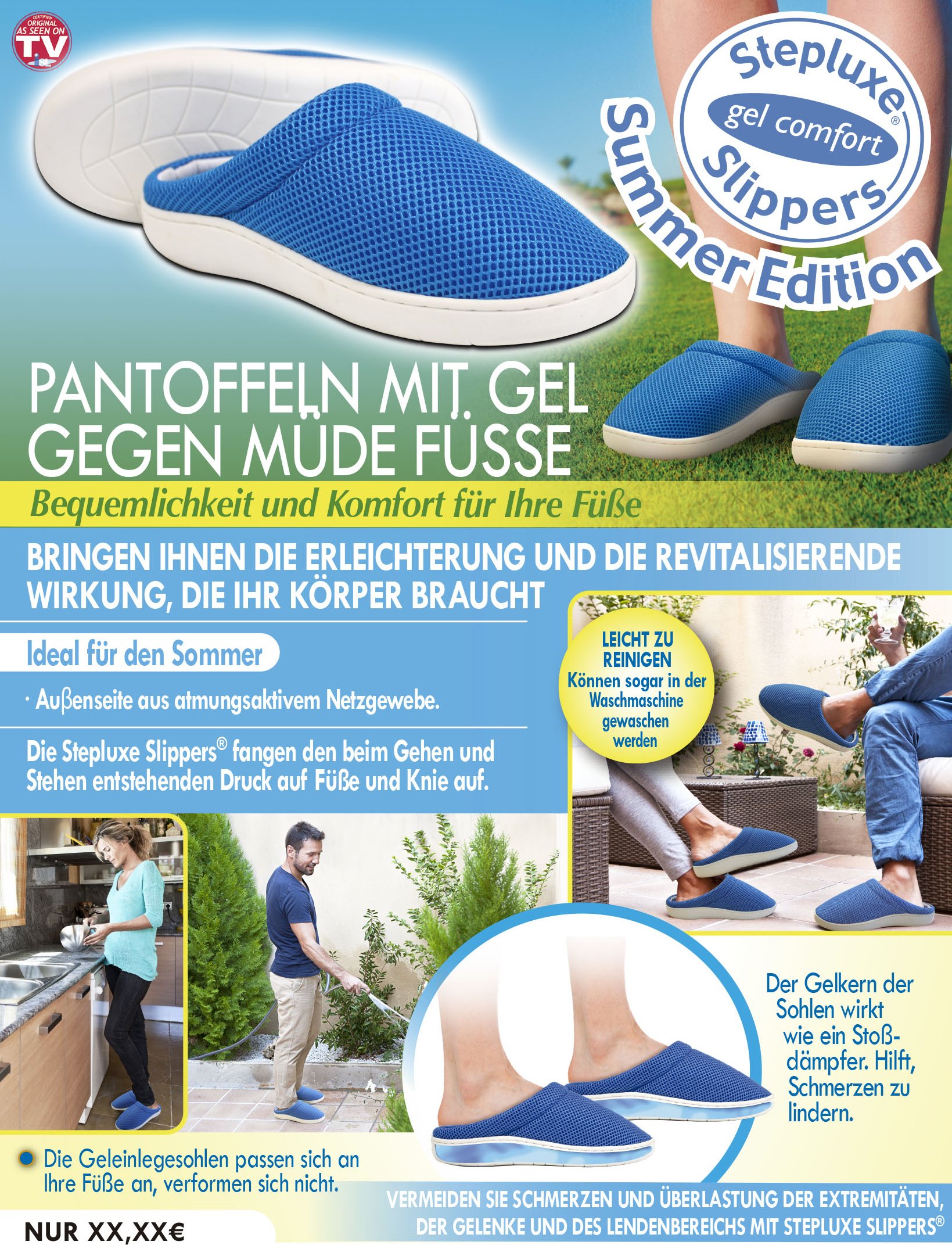 Stepluxe Gel Comfort - maat 37/38 - Heerlijk ontspannen lopen & staan!