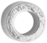 Knijpring/Veiligheidshuls metaal/wit Ø 2,00mm
