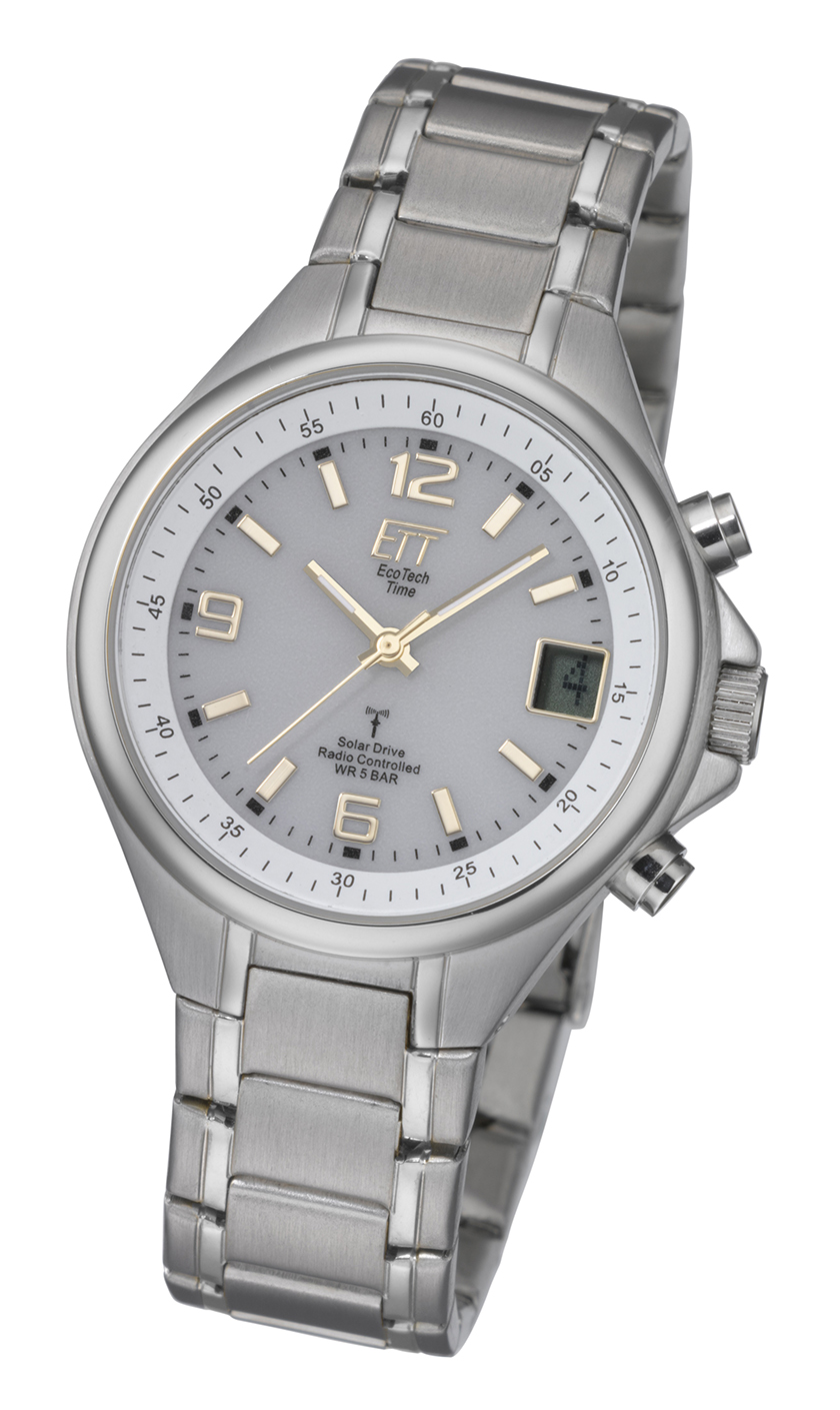 Eco Tech Time Solar Drive Radio Controlled Basic Gents Watch