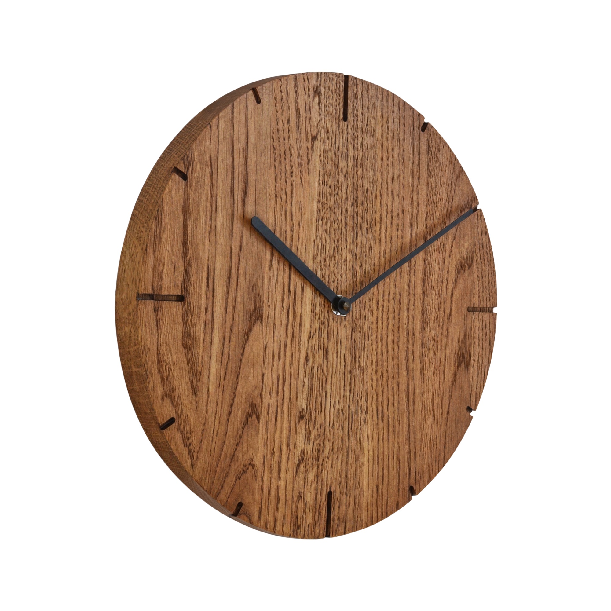 AMS natuhr Funk-Wanduhr Solide, Eiche dunkel F4002D