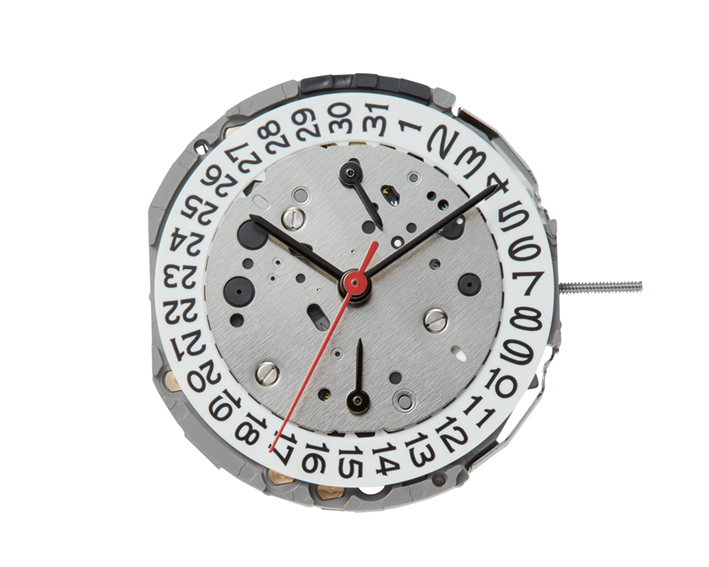 Kleinuhrwerk Quarz Miyota JP11 SC, D3, Dualtime, 24hrs