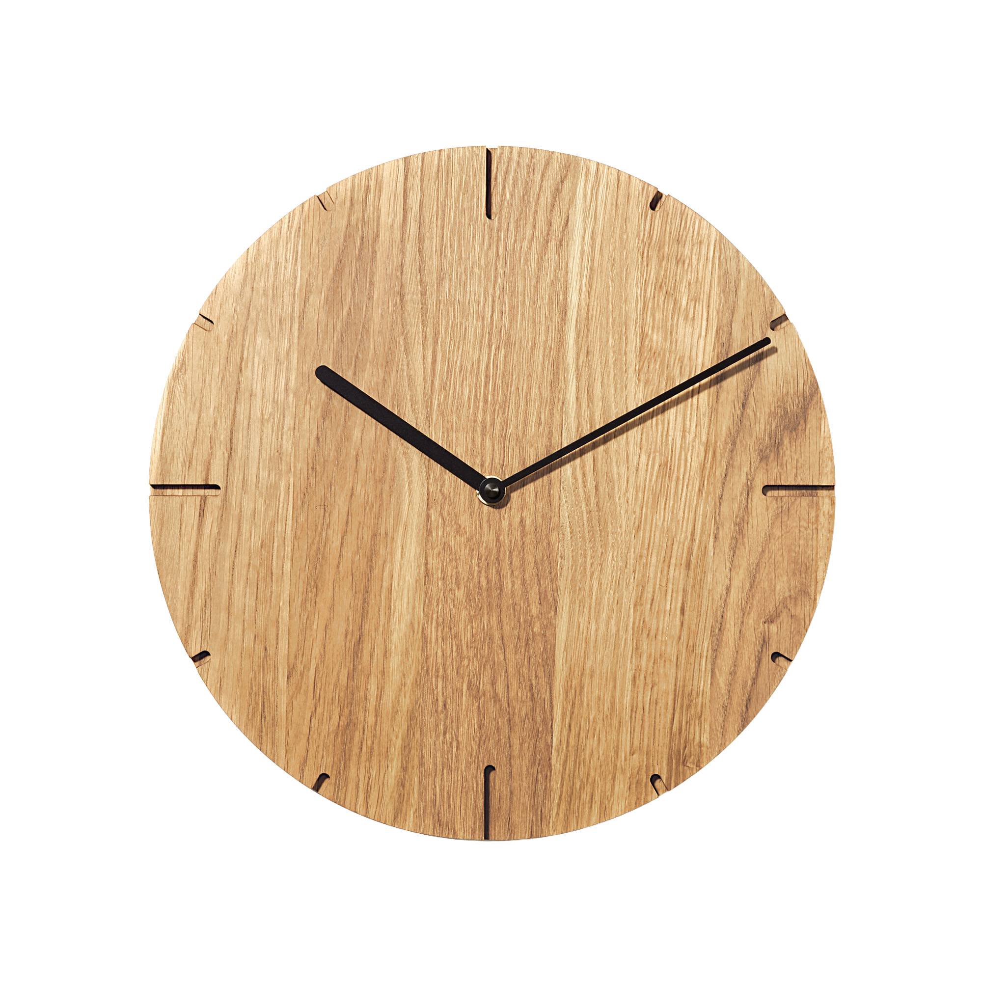 AMS natuhr Funk-Wanduhr Solide, Eiche F4002