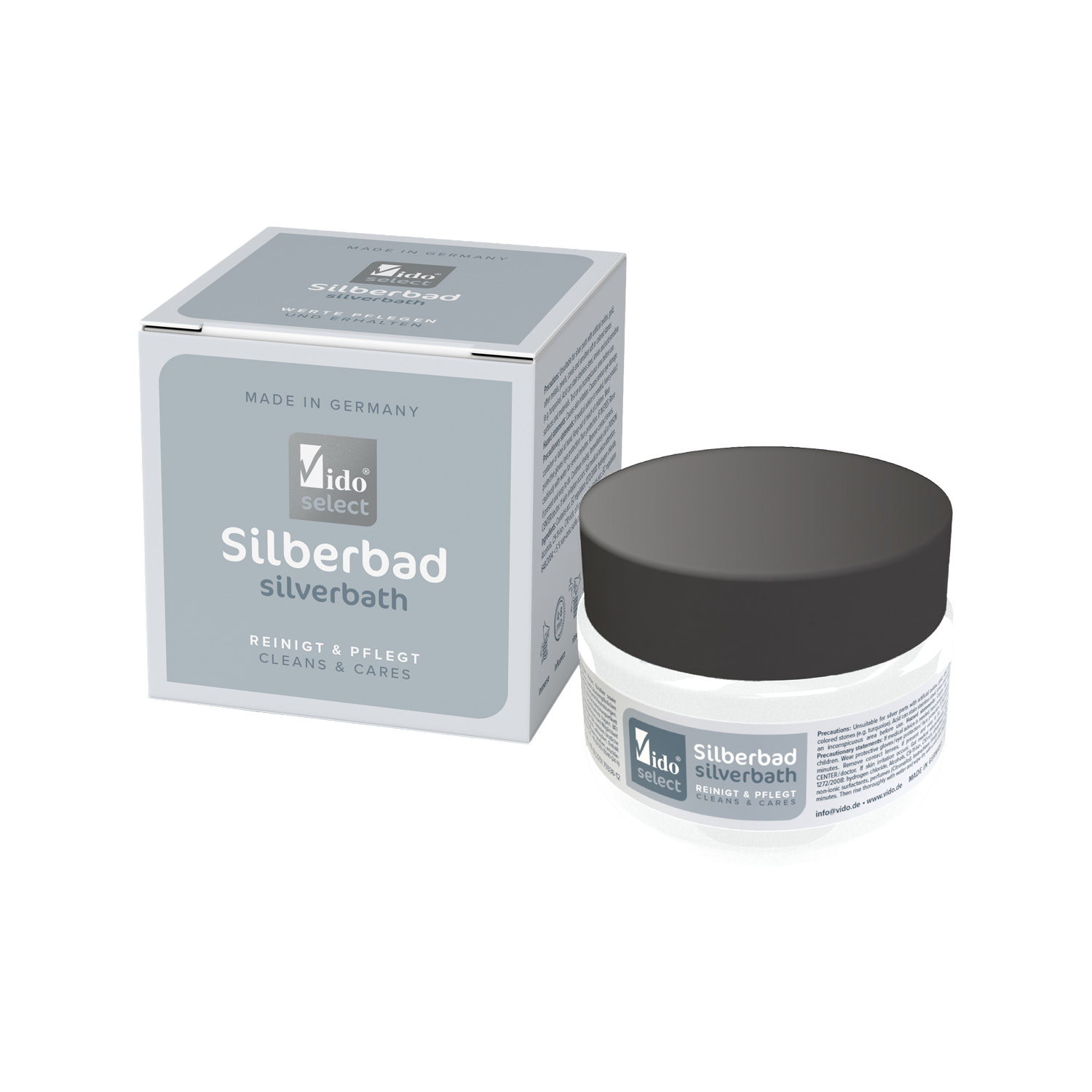 Immersion de nettoyage pour l'argent, 150ml Vido