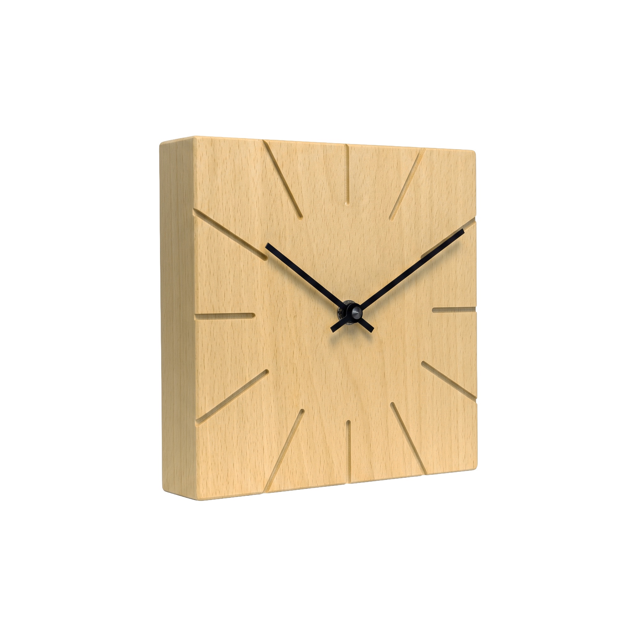 AMS natuhr Funk-Wand-/Tischuhr Beam, Buche F4003B