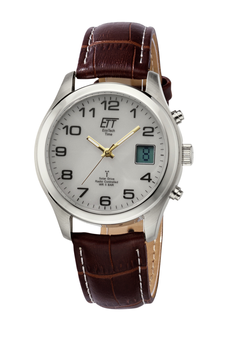 Eco Tech Time Solar Drive Radio Controlled Basic Men's Watch - EGS-11333-60L