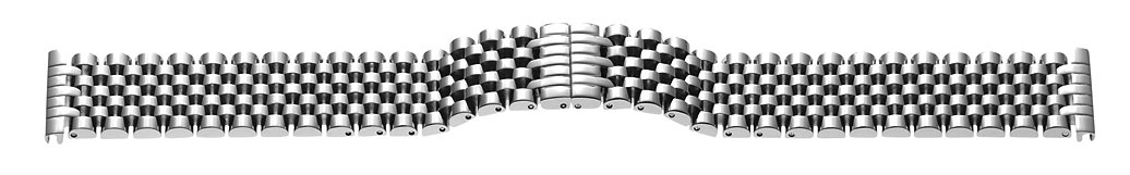 metalen band edelstaal 20mm staal gepolijst met vlinder sluiting