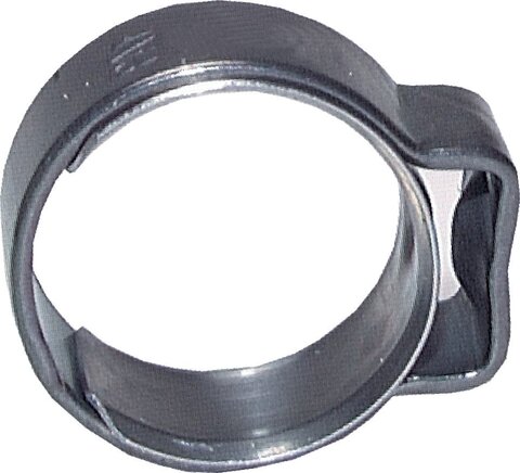 1-Ohr-Schlauchschelle 11-13,3mm, Edelstahl