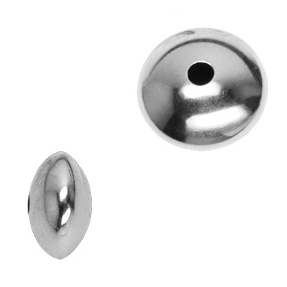 linze zilver 925/- gepolijst, rond Ø 10,00mm