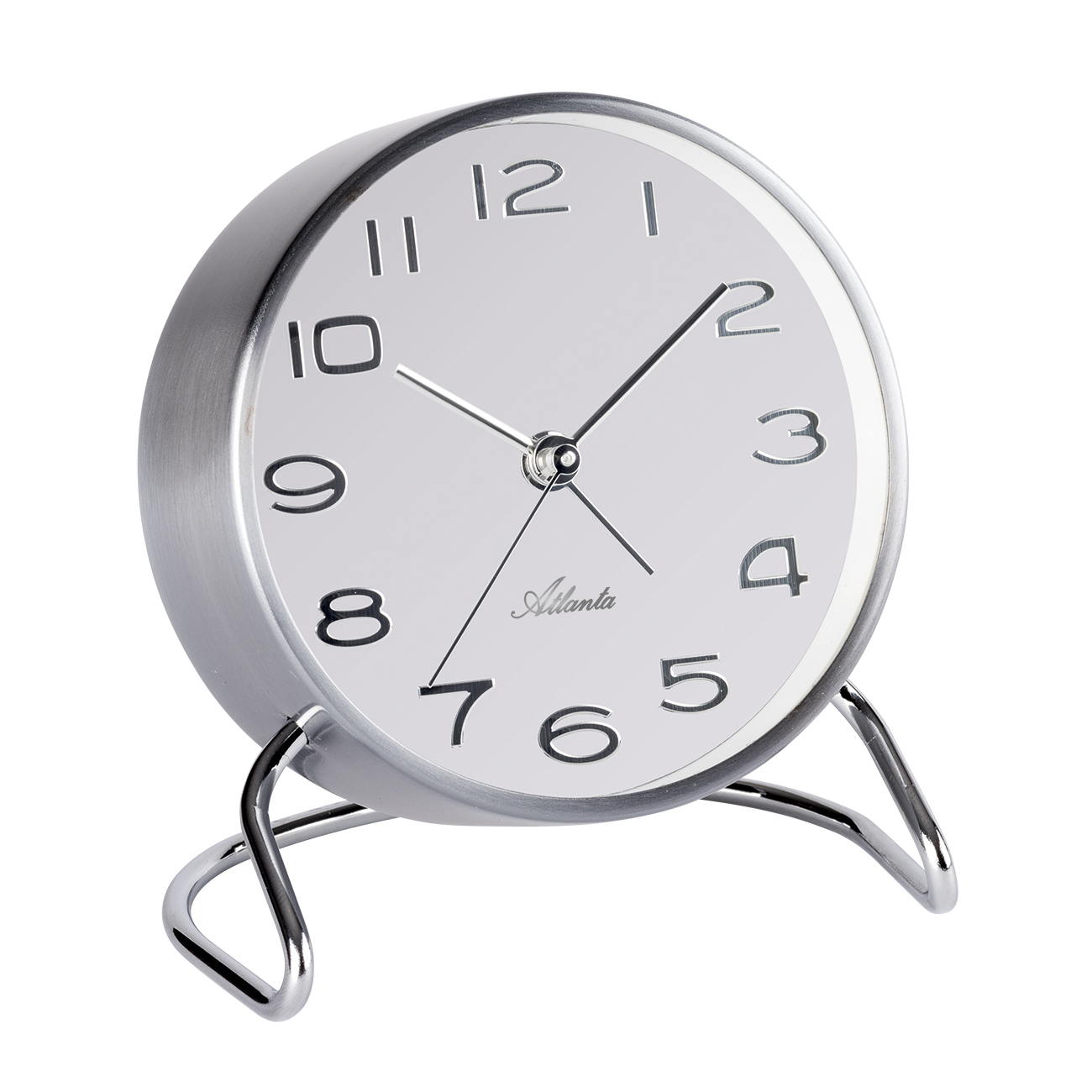 Atlanta 3103/19 Table clock quartz silver