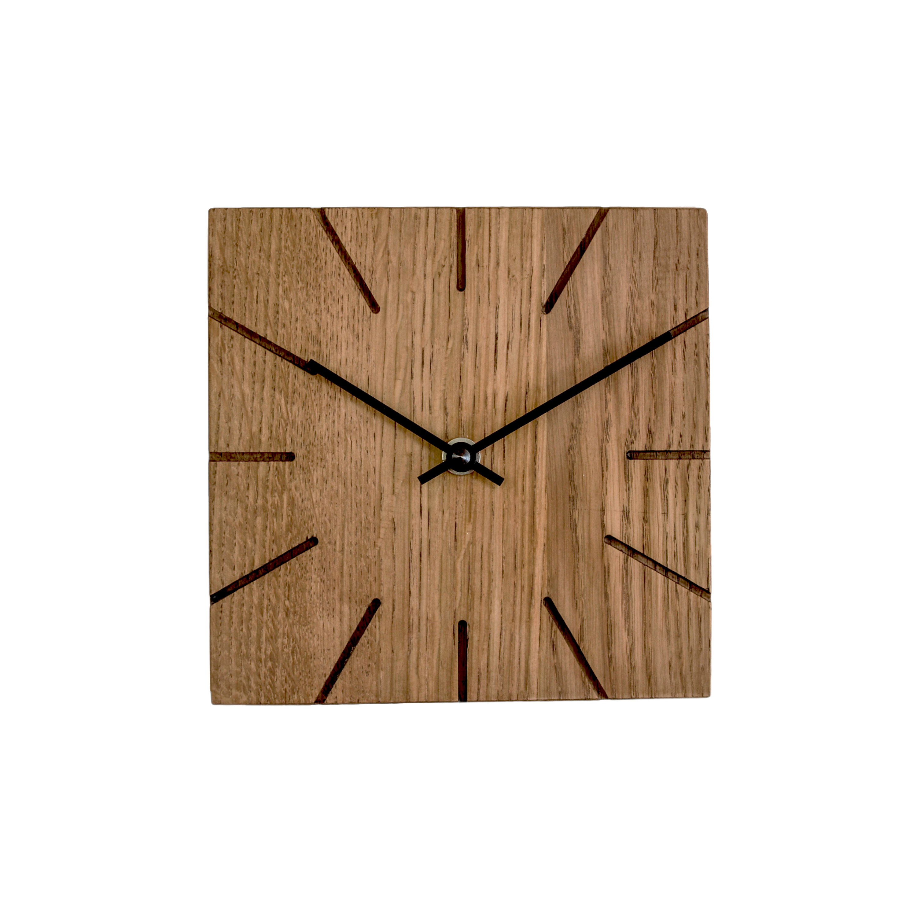 AMS natuhr Funk-Wand-/Tischuhr Beam, Eiche dunkel F4003D