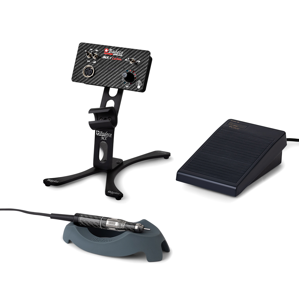 Badeco MX-1 Light Nano kit: RS3000SP micromotor met handstuk 460 en Vario voetpedaal PC800