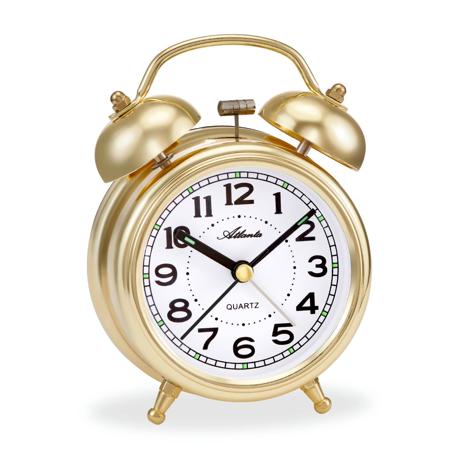 Atlanta 2103/9 Doppelglockenwecker gold