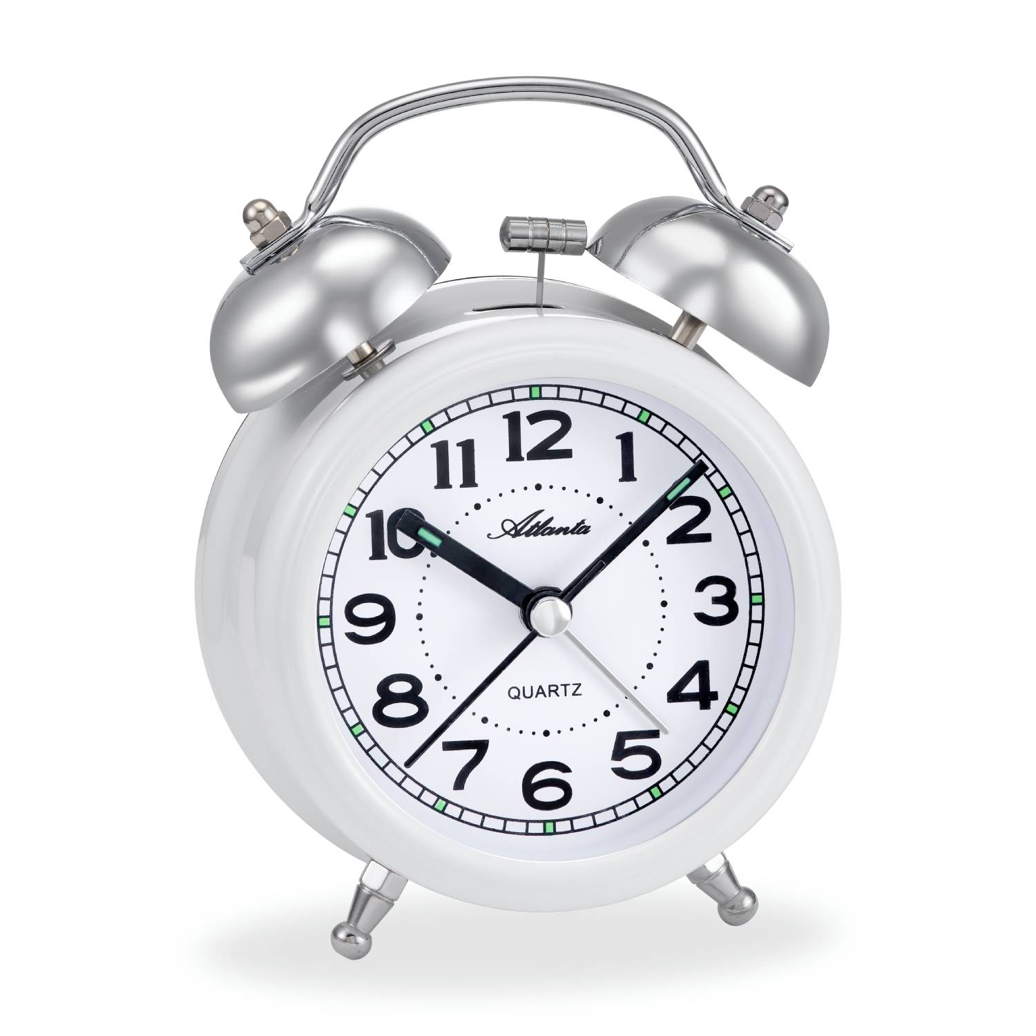 Atlanta 2103/0 Doppelglockenwecker weiß