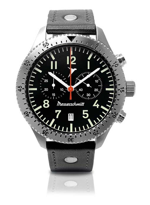MESSERSCHMITT pilot chrono with red second