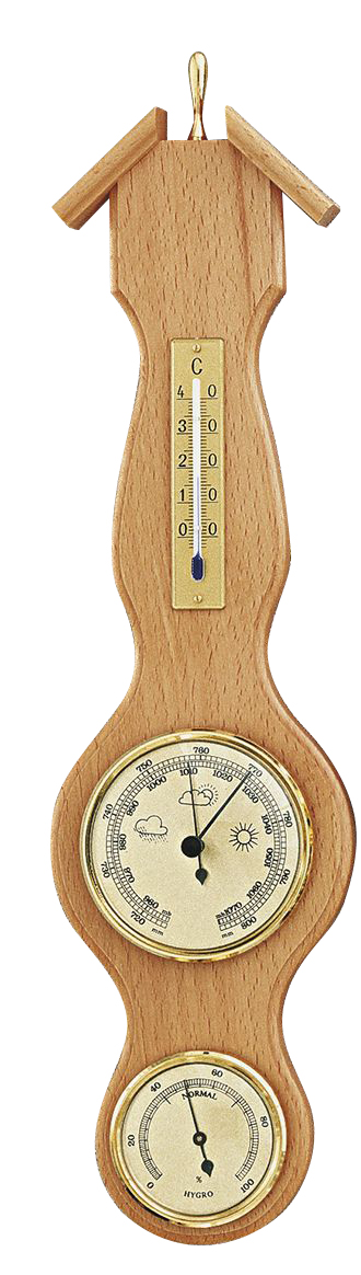 Weerstation Made in Germany, licht hout