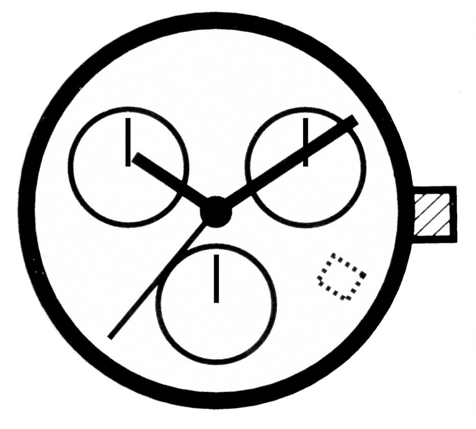 Kleinuhrwerk Quarz ETA 805.112, H2, SC, D4.30