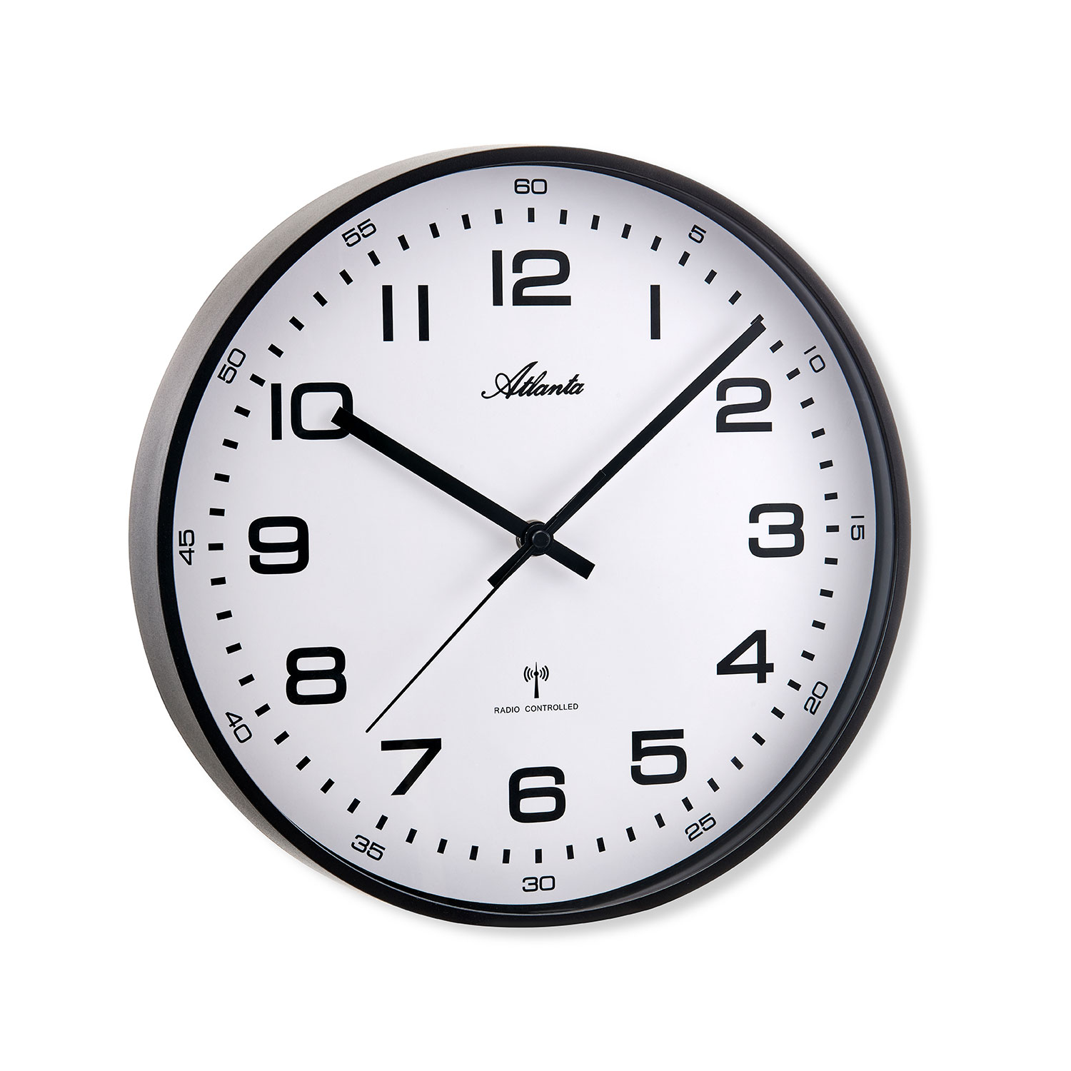 Alanta tijdseinwandklok magic 4518/7M zwart