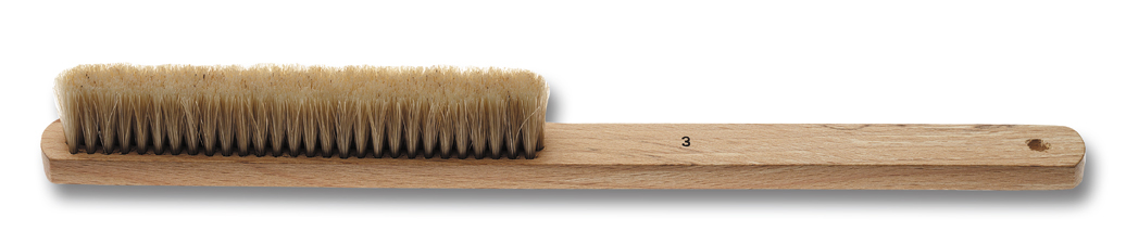 Hand brush no.3 with natural bristles, soft