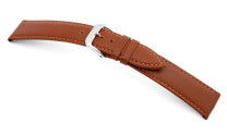 Leather strap Arezzo 20mm cognac, smooth