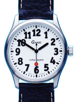 Uhren Manufaktur Ruhla - Speciaal horloge - Extra grote cijfers - Hoog contrast - Voor mensen met een visuele handicap