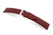 SELVA bracelet en cuir pour changer facilement 20mm bordeaux avec couture - MADE IN GERMANY