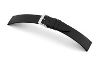 SELVA bracelet en cuir pour changer facilement 18mm noir sans couture - MADE IN GERMANY