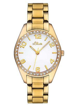 s.Oliver bracelet-montre IP doré SO-2280-MQ
