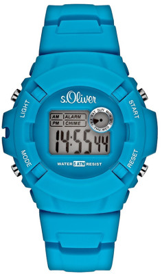 s.Oliver bracelet-montre plastique bleu SO-2386-PQ