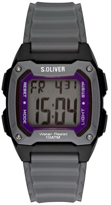 s.Oliver bracelet-montre plastique gris SO-2380-PD