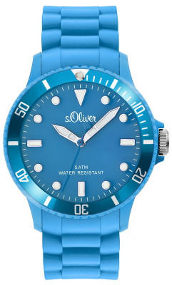 s.Oliver Silicone strap blue SO-2319-PQ
