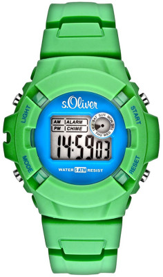 s.Oliver bracelet-montre plastique vert SO-2387-PQ