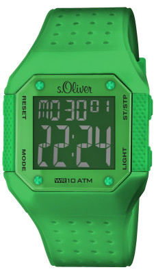 s.Oliver bracelet-montre plastique vert SO-2442-PD