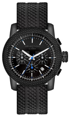 s.Oliver bracelet-montre plastique PU noir SO-2400-PC
