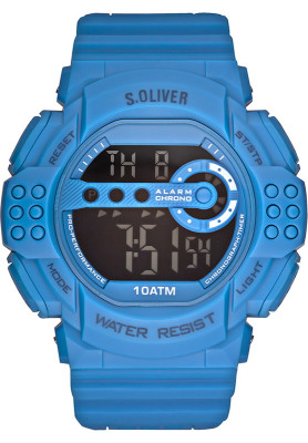 s.Oliver bracelet-montre plastique bleu SO-2635-PD