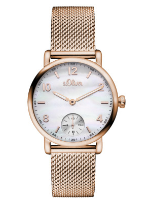 s.Oliver Stainless steel rosegold SO-3077-MQ