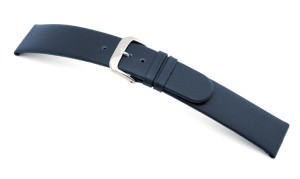 Bracelet-montre en cuir Merano 14mm bleu océan lisse