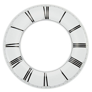 Dial circlet Aluminium enamel white Ø 190 mm