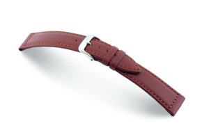 Leather strap Laguna 22 mm mahogany Waterproof