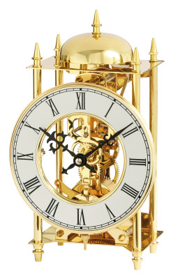 AMS Stiluhr polished brass, 14-day striking mechanism on a bell on the hour
