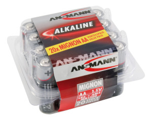 RED Assortiment alkaline batterijen / AA / LR06 20 stuks