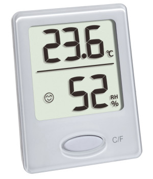 Digitale thermo-/hygrometer, wit