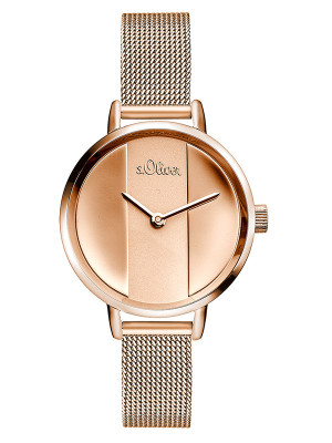 s.Oliver Stainless steel rosegold SO-3540-MQ