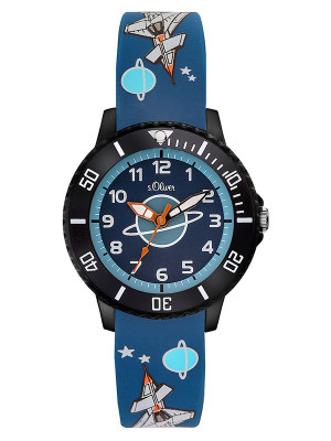 s.Oliver silicone watch strap blue SO-3555-PQ