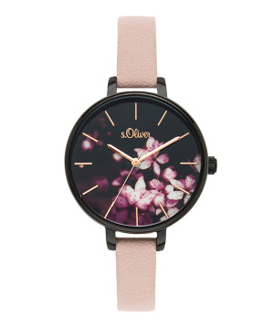 s.Oliver Synthetic leather strap pink SO-3589-LQ