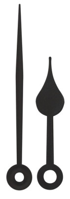 Wijzerpaar peer zwart Min.- / Uurwijzer L: 65mm / 45mm
