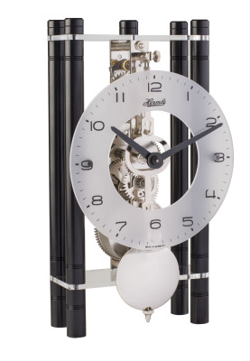 HERMLE skeleton table clock, black