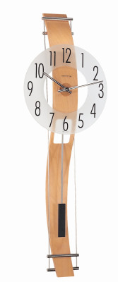 HERMLE Quartz pendulum clock, beech