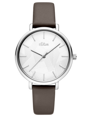 s.Oliver SO-3736-LQ Synthetic leather strap brown